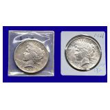 1921-P Peace Silver Dollars