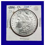 1884-CC Morgan Silver Dollar