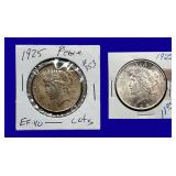 1925-S Peace Silver Dollars
