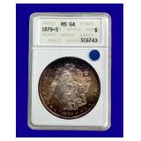 1879-S Morgan Silver Dollar ANACS MS64