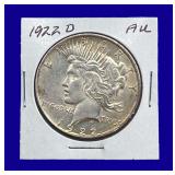 1922-D Peace Silver Dollar