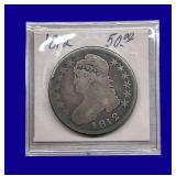 1812 Draped Bust Silver Half Dollar