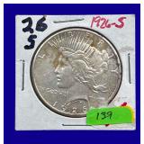 1926-S Peace Silver Dollar
