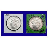 1889-P Morgan Silver Dollars