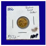 1856 Indian Princess $1 Gold Coin
