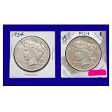 1934-P Peace Silver Dollars