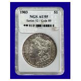 1903-P Morgan Silver Dollar NGS AU55