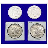 1922-P Peace Silver Dollars