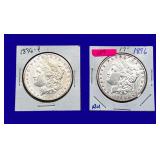 1896-P Morgan Silver Dollars