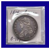 1814 Draped Bust Silver Half Dollar