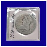 1837 Draped Bust Silver Half Dollar