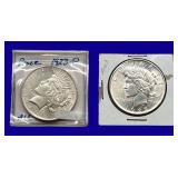 1923-P Peace Silver Dollars