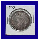 1809 Draped Bust Silver Half Dollar