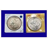 1890-S Morgan Silver Dollars