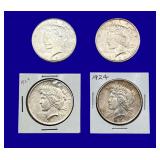 1924-P Peace Silver Dollars