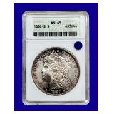 1880-S Morgan Silver Dollar ANACS MS65