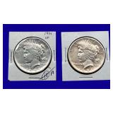 1921-P Peace Silver Dollars