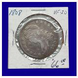 1808 Draped Bust Silver Half Dollar