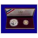 US Mint 1988 "Olympic Coins" Gold & Silver Coin Set