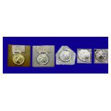 Silver Eagle Coins, qty-5