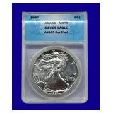 1987 Silver Eagle ANACS MS70