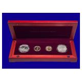 US Mint 1996 "Smithsoinian Institution 150th Ann Comm" Gold & Silver Coin Set