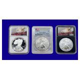 2018-W & 2019-W Silver Eagles