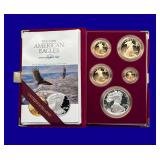 US Mint 1995 American Eagle "10th Ann. Set" Gold Proof Set Bullion Coins