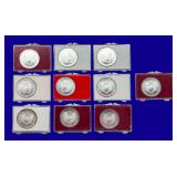 Silver Eagle Coins, qty-10