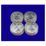 Silver Eagle Coins, qty-20