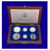 US Mint 1985 "Liberty Coins" Gold & Silver Coin Set