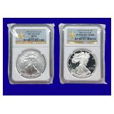 2013-W Silver Eagles NGC MS70 PF70 Ultra Cameo