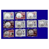 Silver Eagle Coins, qty-10