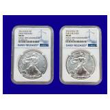 2016 Silver Eagle NGC MS69