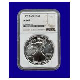 1989 Silver Eagle NGC MS69