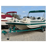 1998 Hurricane Deck Boat & Tee Wee Boat Trailer