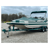 1998 Hurricane Deck Boat & Tee Wee Boat Trailer