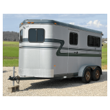 2001 Hawk 2-Horse Trailer with Tack Room
