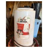 Wooden Shelving Unit with Contents