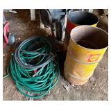 Shell Grease Barrels & Garden Hoses