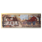 Country House Themed 3-Piece Artwork