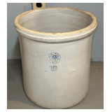 Louisville Pottery Co Blue Indian 10 Gal Stoneware Crock