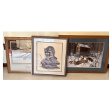 Framed Artwork & Mirror