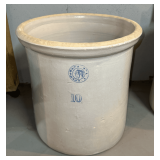 Louisville Pottery Co Blue Indian 10 Gal Stoneware Crock