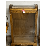 Amish Built Oak Glass Quilt Display Racks