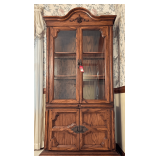 Keller Oak Lighted Cabinet
