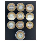 Limited Edition $10 Gaming Token - .999 Fine Silver