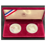 US Mint 1984 'Olympic' 2-CoinSilver Set