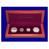 US Mint 1996 'Smithsonian Institution 150th Ann Comm' Gold & Silver Coin Set