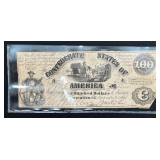 1861 Confederate States of America $100 Note